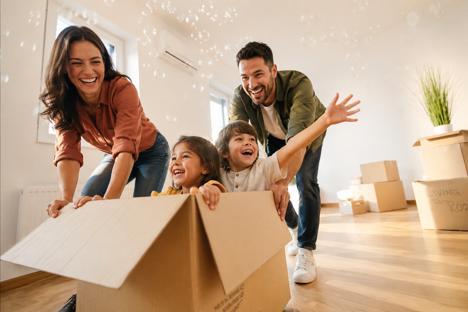A family playing together, representing the families A & D Behavioral Solutions supports